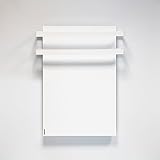 VASNER Handtuchhalter Bad Elektroheizung – Handtuchtrockner für Infrarotheizung Elektroheizkörper Handtuchwärmer Citara Infrarot Heizkörper Heizung Badezimmer (Weiß | RAL 9003)